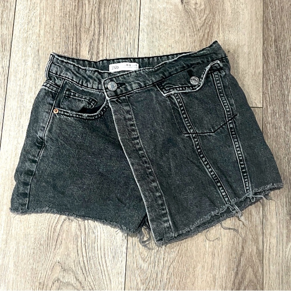 zara black jeans skirt 11/12